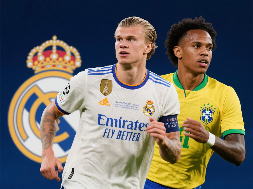 至于前锋人选，皇马似乎对哈兰德这样的超级